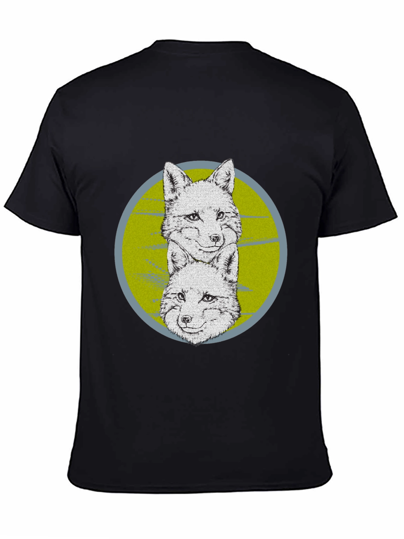 Fox Graphic Print Crew Neck T-Shirt