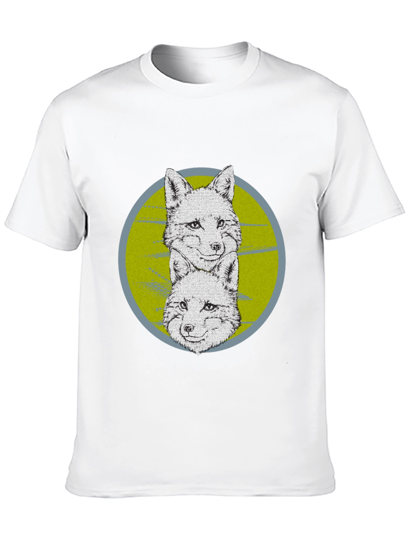 Fox Graphic Print Crew Neck T-Shirt