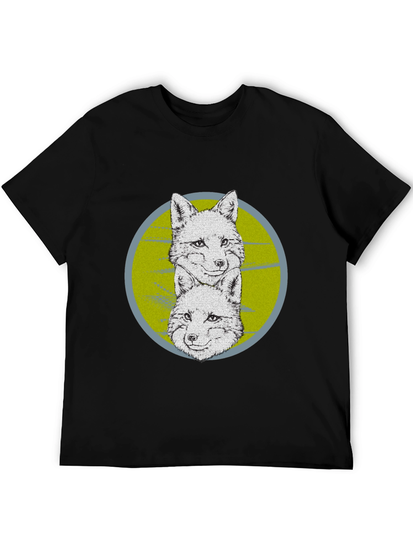 Fox Graphic Print Crew Neck T-Shirt