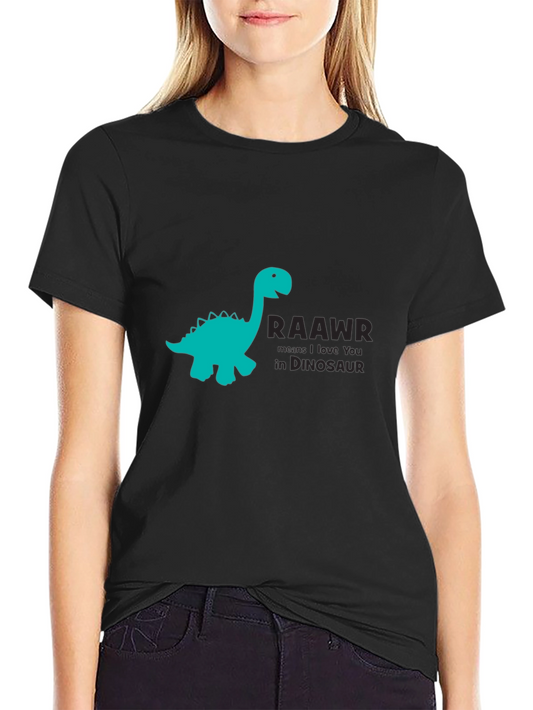 Dinosaur RAAWR Graphic Print T-Shirt