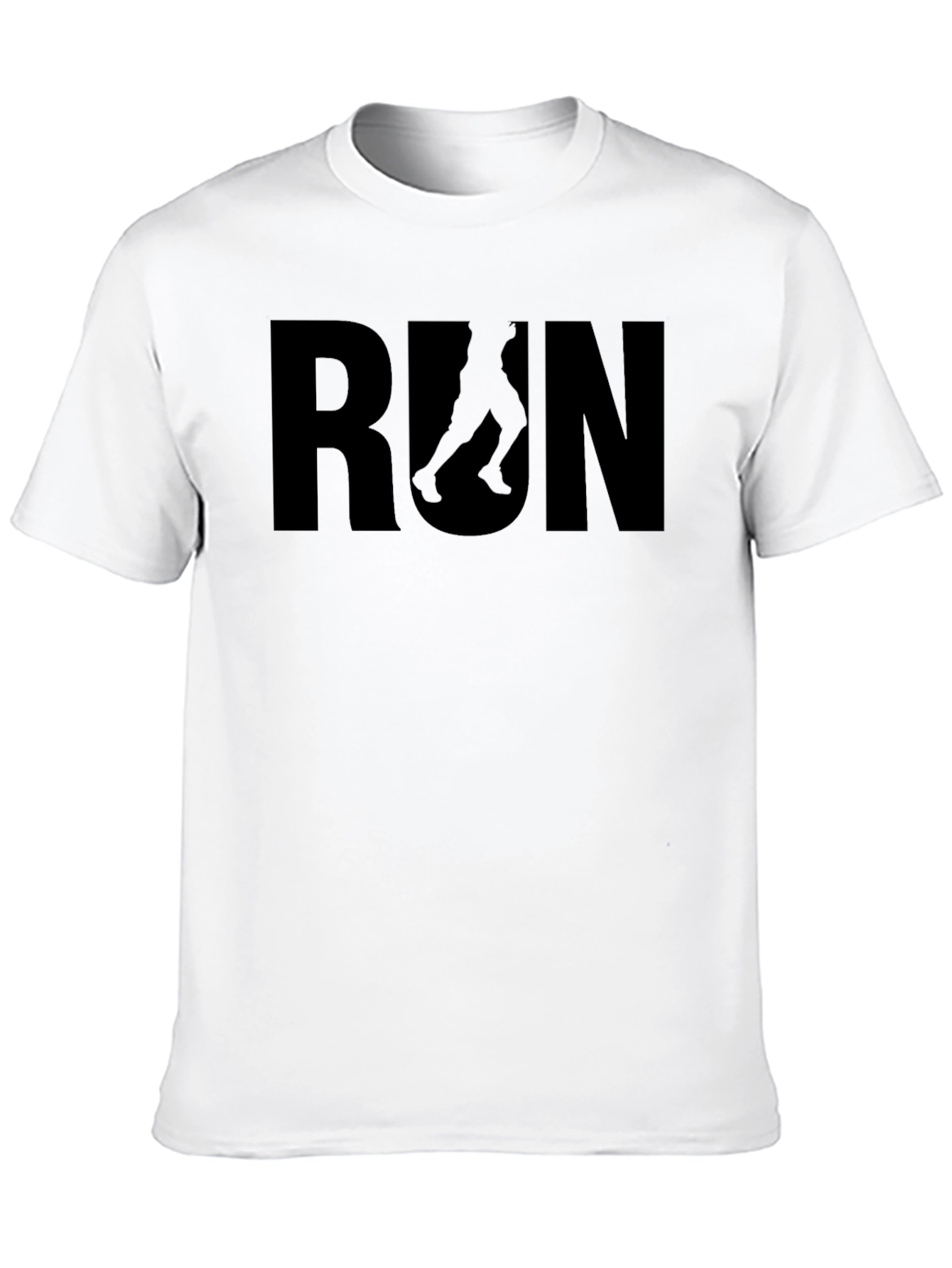 Run Graphic Tee - Black Athletic Shirt