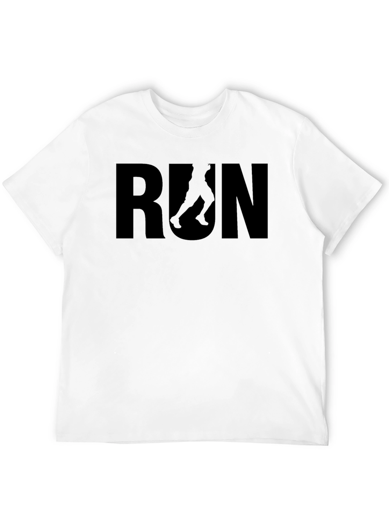 Run Graphic Tee - Black Athletic Shirt