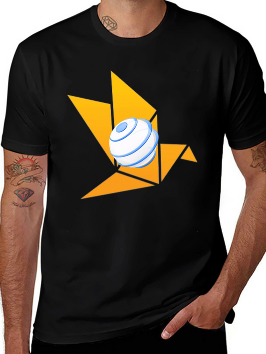 Geometric Bird Tee: Modern & Stylish