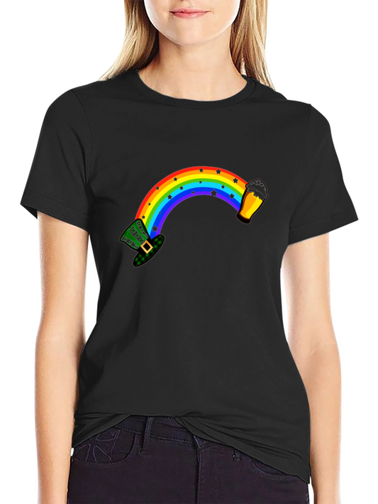St. Patricks Day Rainbow Beer Graphic Tee