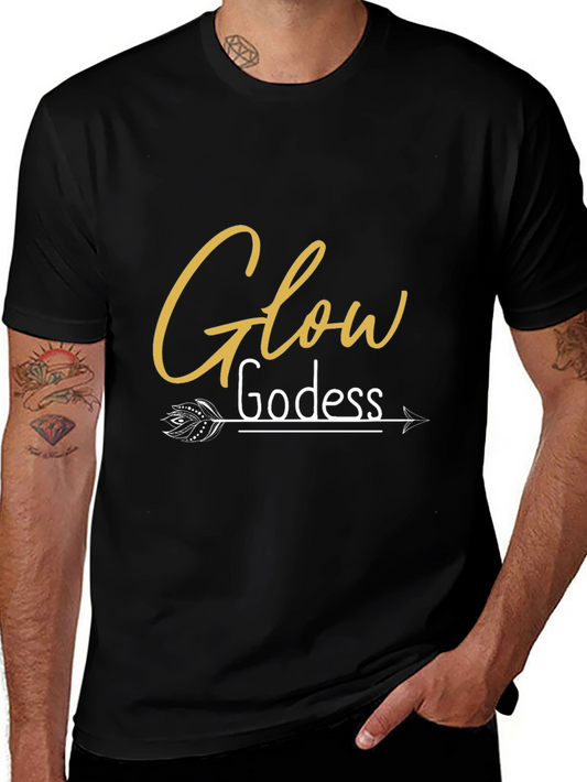 Glow Goddess Graphic Tee - Stylish Arrow Design T-Shirt