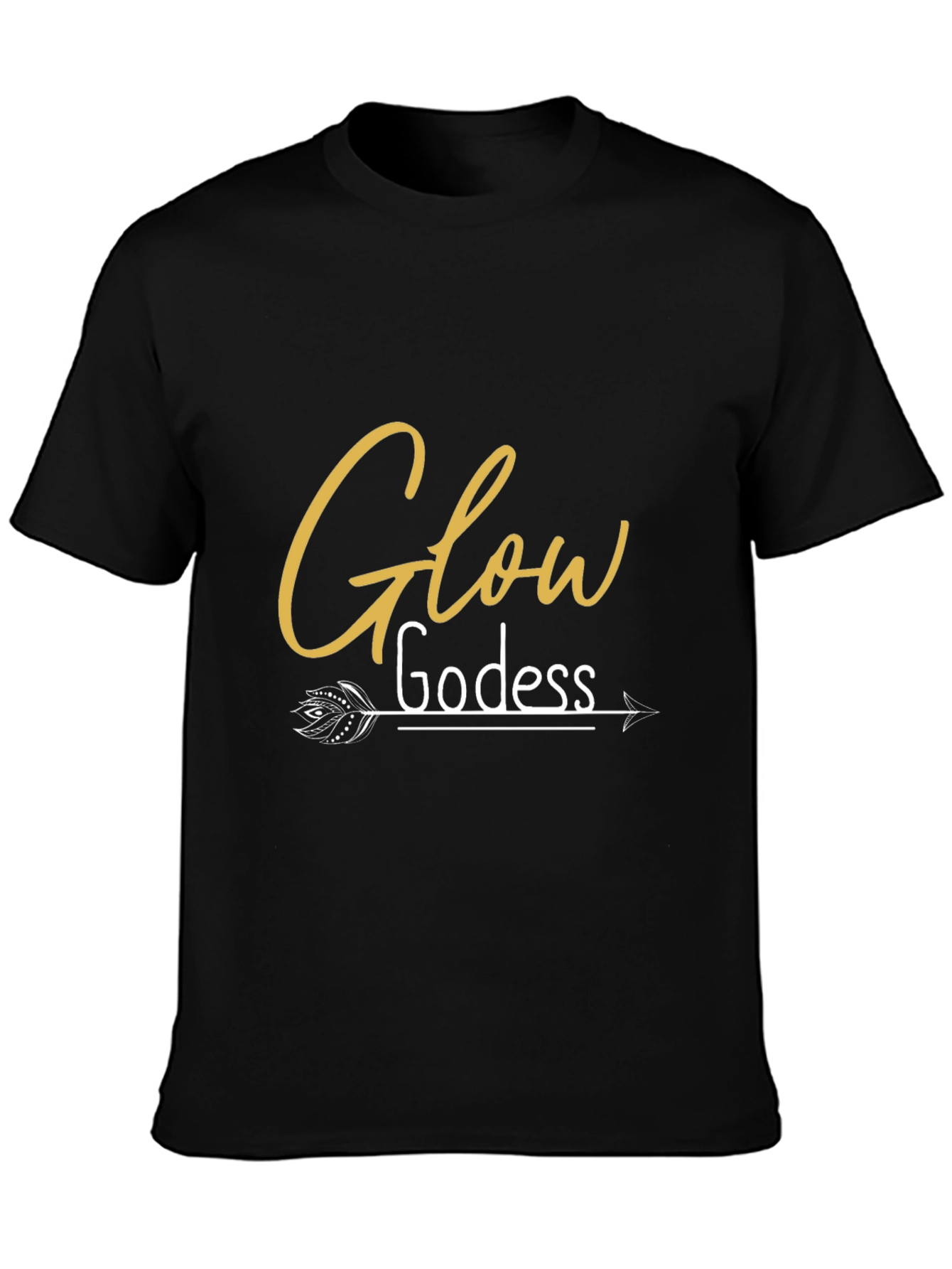 Glow Goddess Graphic Tee - Stylish Arrow Design T-Shirt