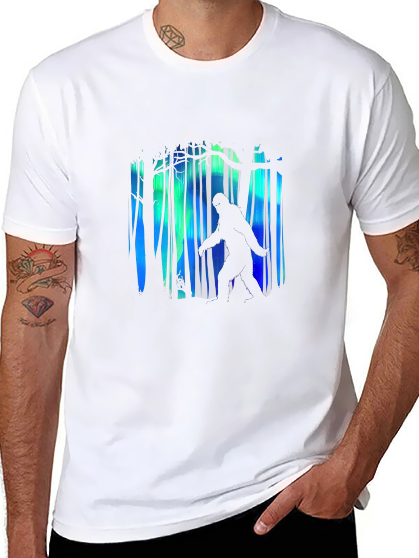 Sasquatch Forest T-Shirt - Black