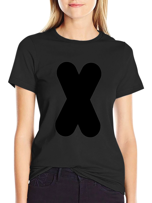 Bold Black X Graphic Tee - Modern Style