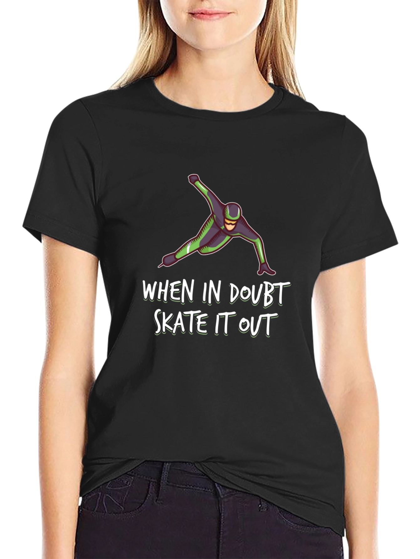 Skate It Out Graphic Tee - Black