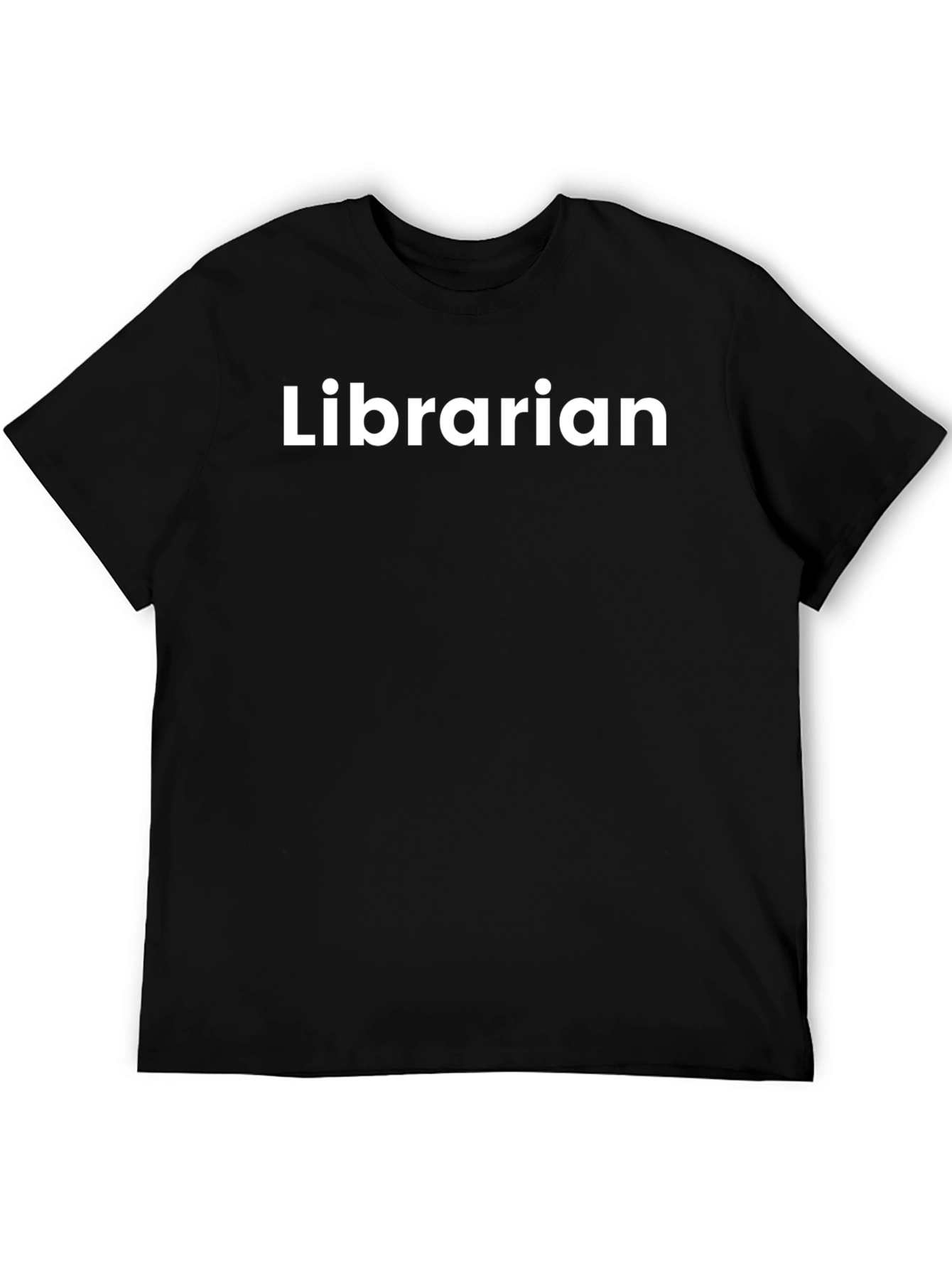Librarian Crew Neck T-Shirt - Classic Black