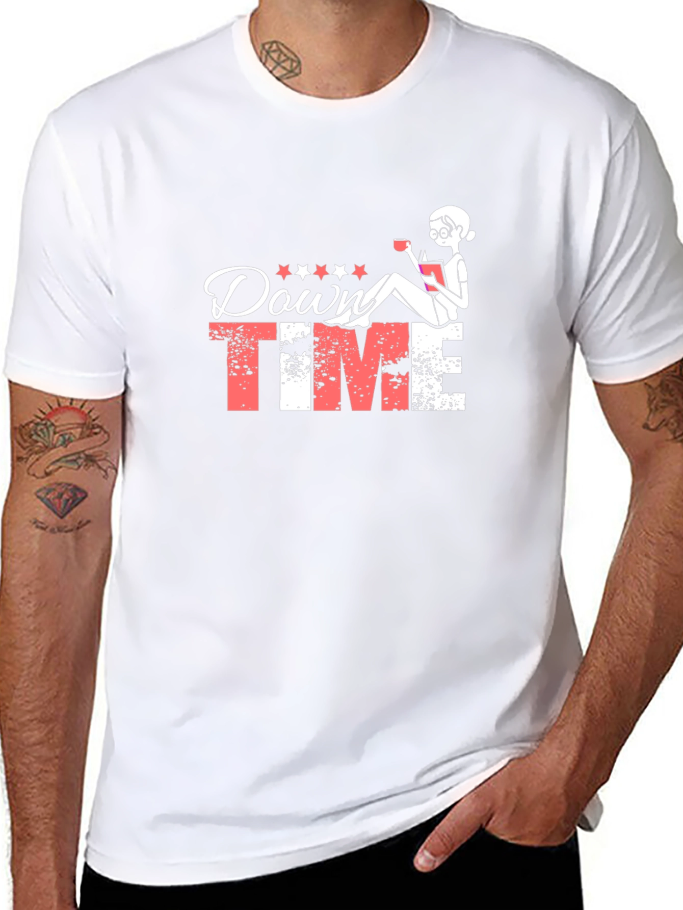 Down Time Graphic Tee - Relax and Recharge
