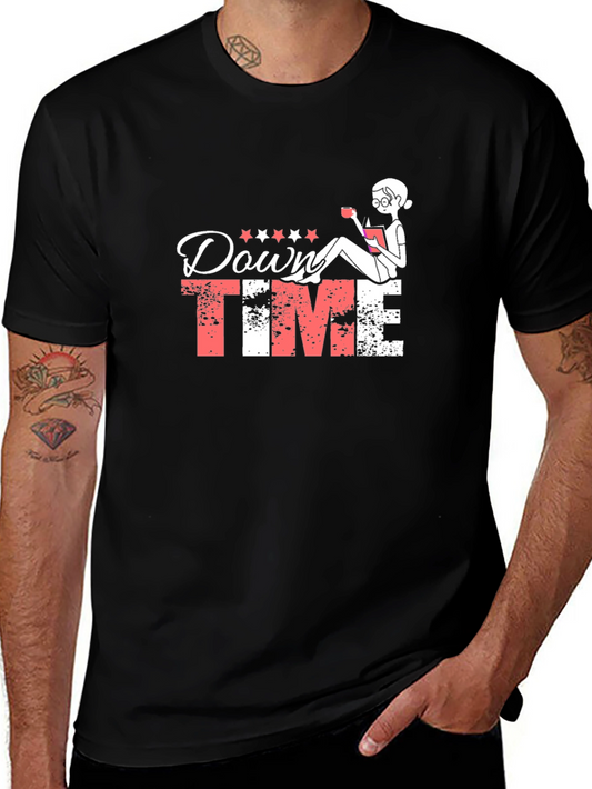 Down Time Graphic Tee - Relax and Recharge