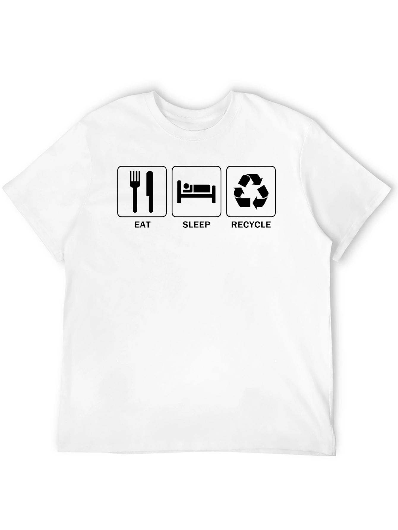 Eat Sleep Recycle Graphic T-Shirt