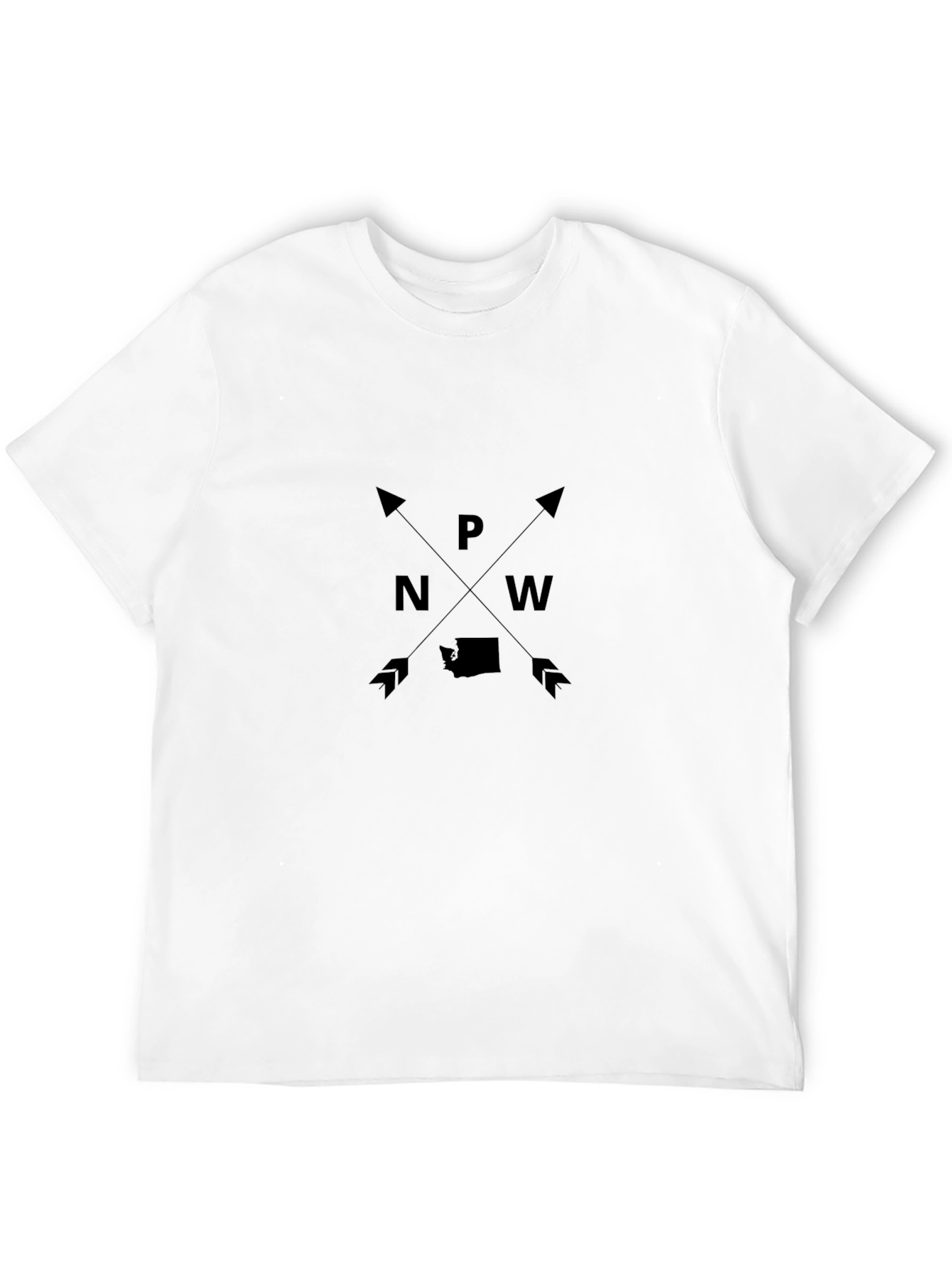 PNW Arrow Graphic T-Shirt - Unisex Black Tee