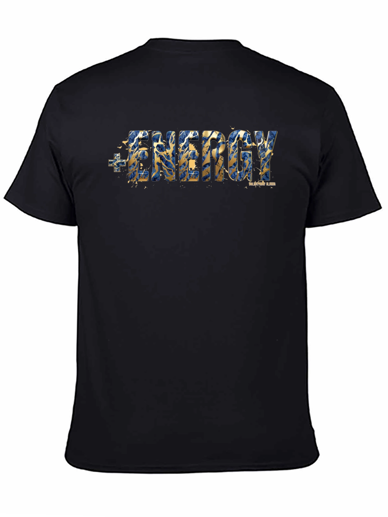 Energy Graphic Print Mens Black T-Shirt