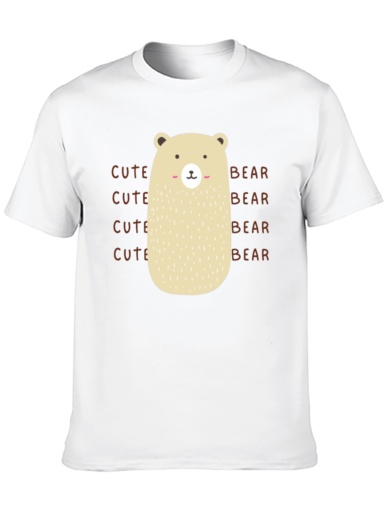 Cute Bear Graphic T-Shirt - Black Cotton Tee