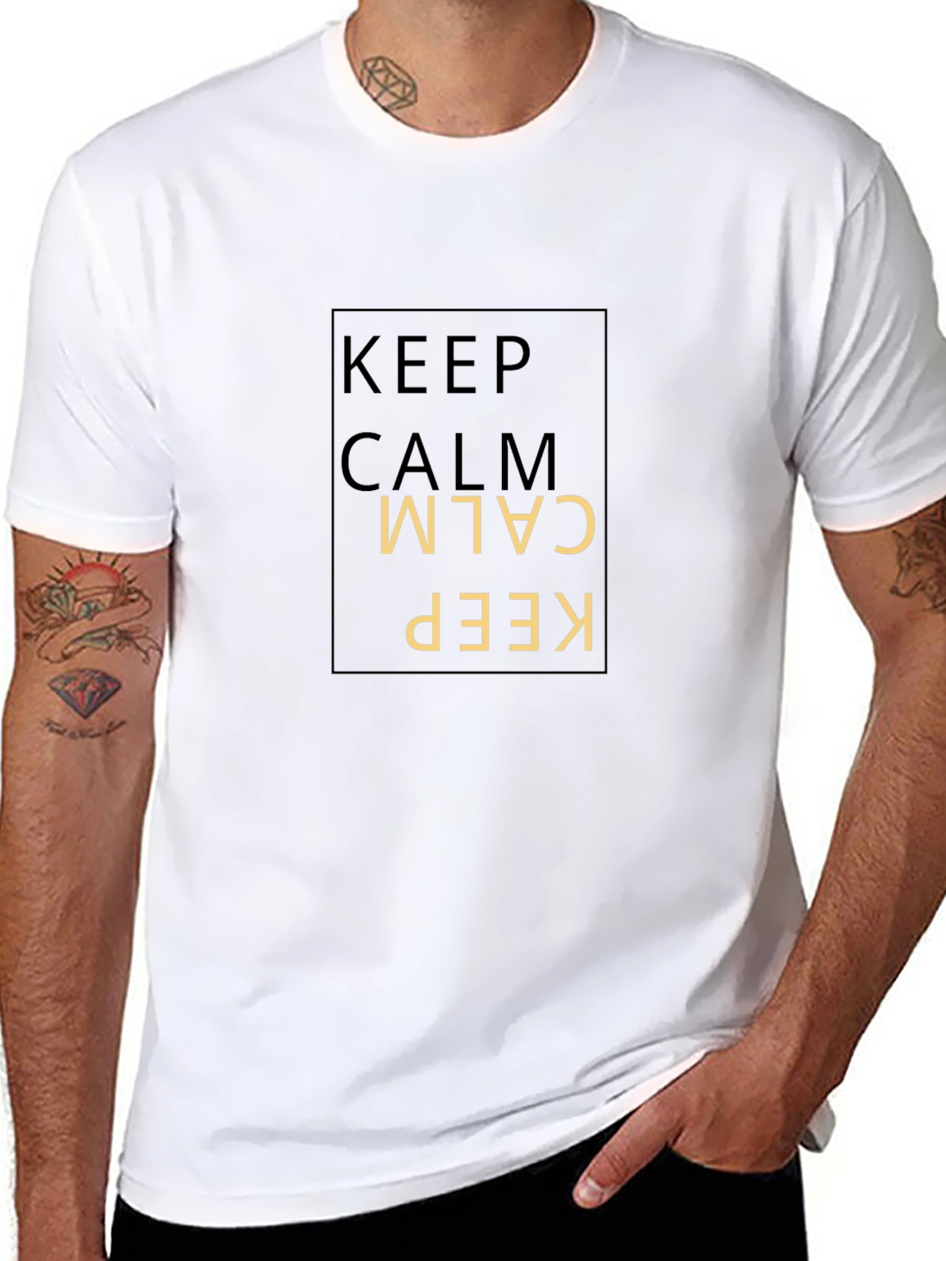 Keep Calm Reversible Graphic Tee