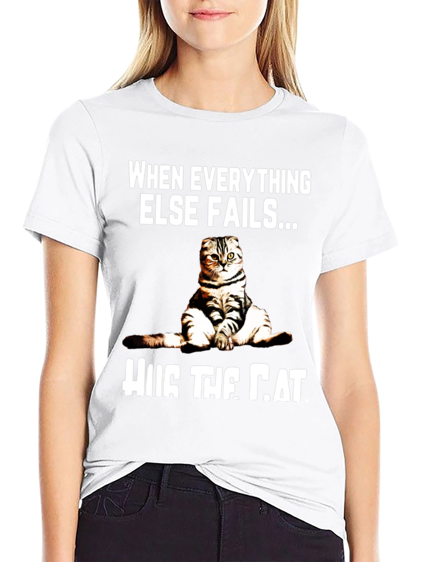 Hug the Cat T-Shirt - Funny Graphic Tee