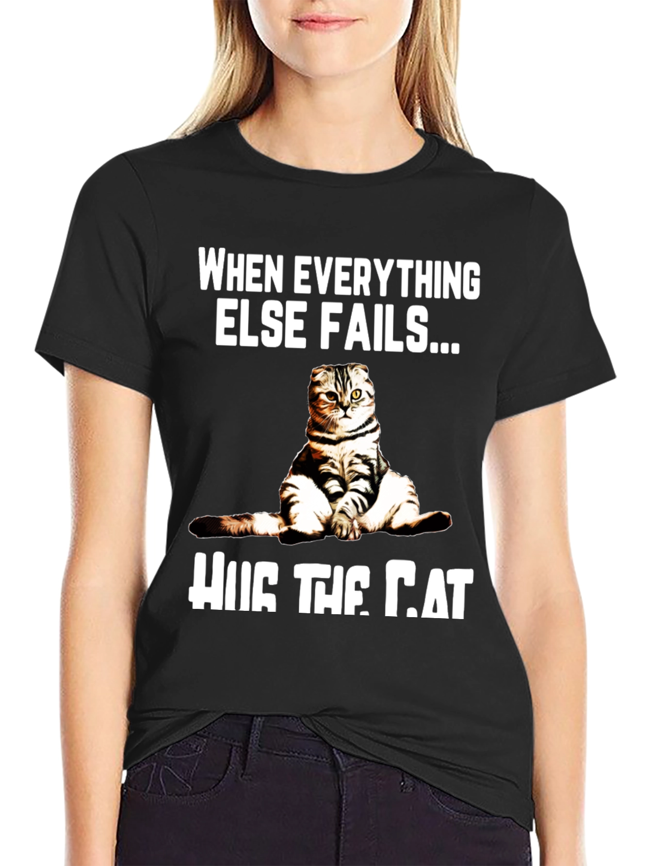 Hug the Cat T-Shirt - Funny Graphic Tee