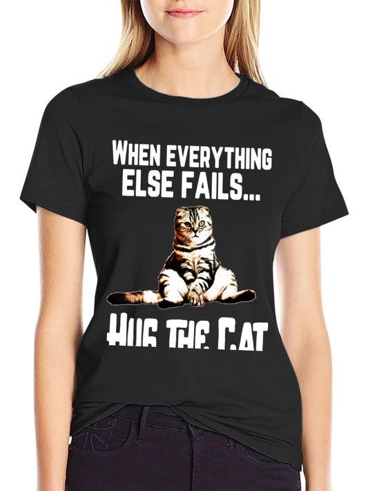 Hug the Cat T-Shirt - Funny Graphic Tee