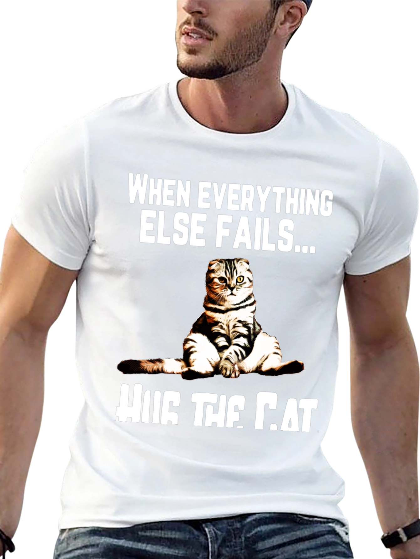 Hug the Cat T-Shirt - Funny Graphic Tee
