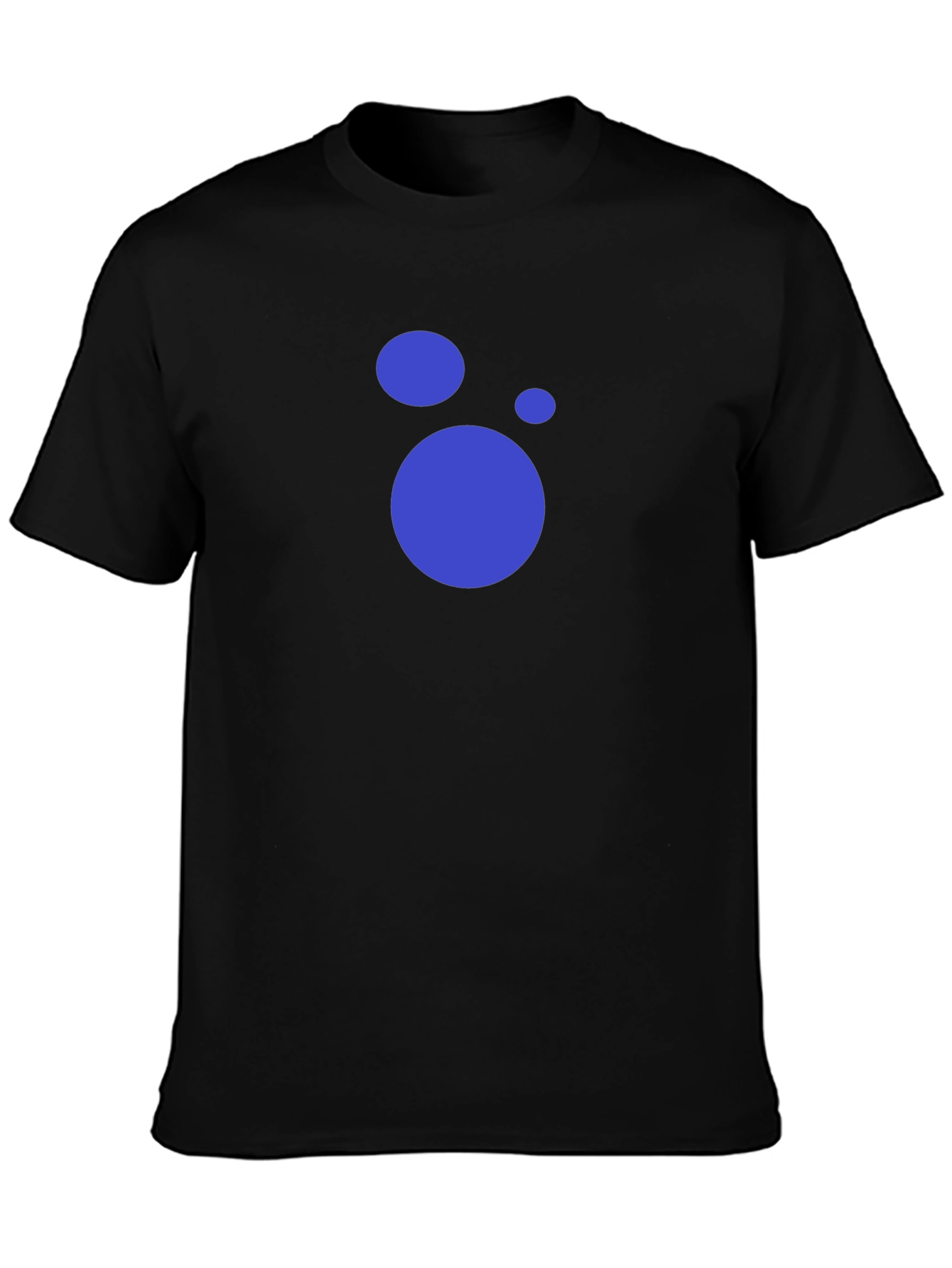 Modern Black T-Shirt with Abstract Circle Design