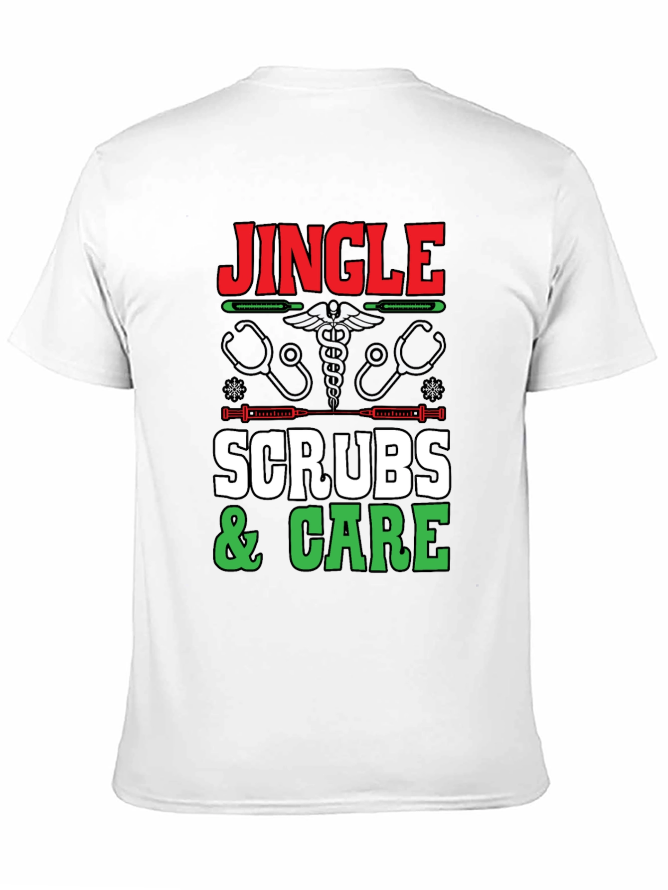 Jingle Scrubs & Care Holiday Tee