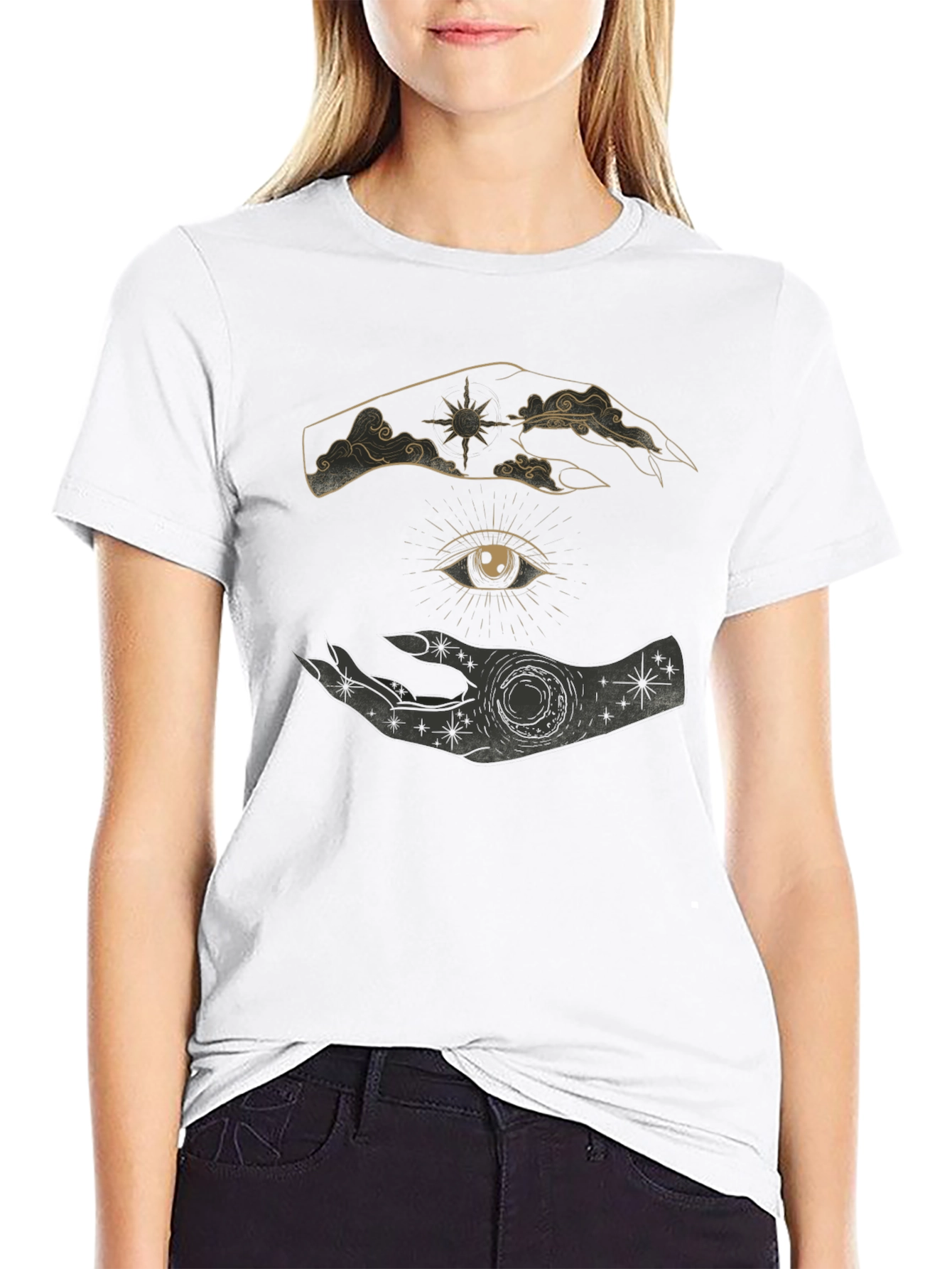 Mystic Eye Graphic Tee - Unisex Black T-Shirt