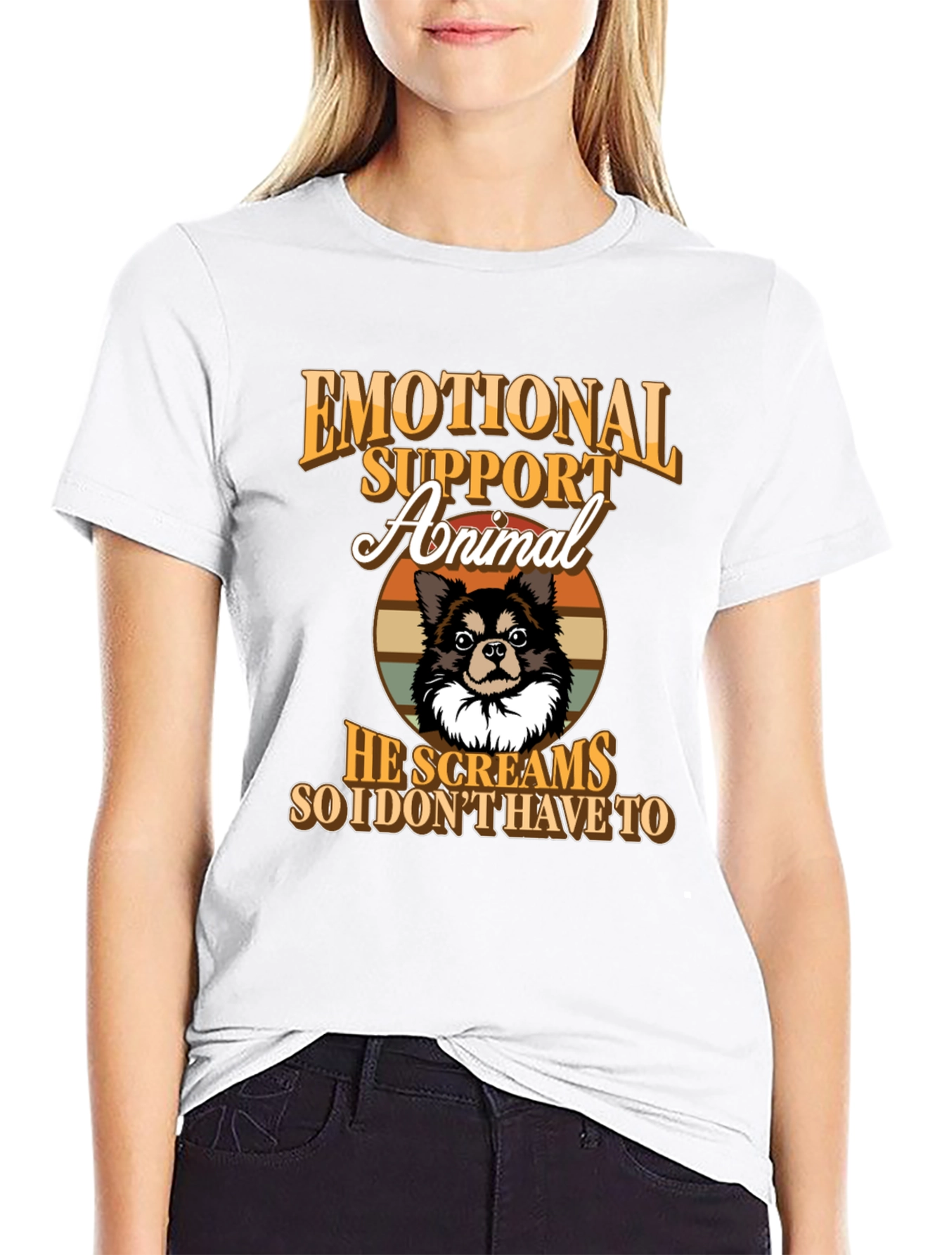 Emotional Support Animal Novelty Graphic Tee