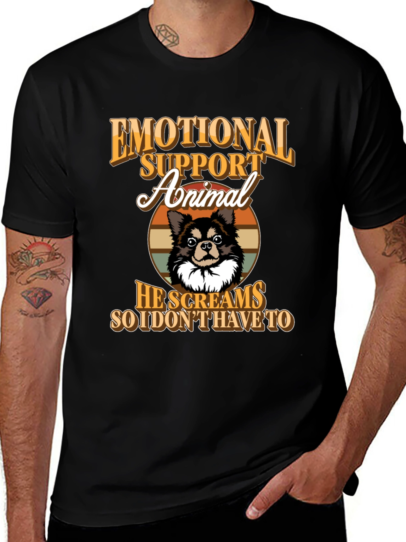Emotional Support Animal Novelty Graphic Tee