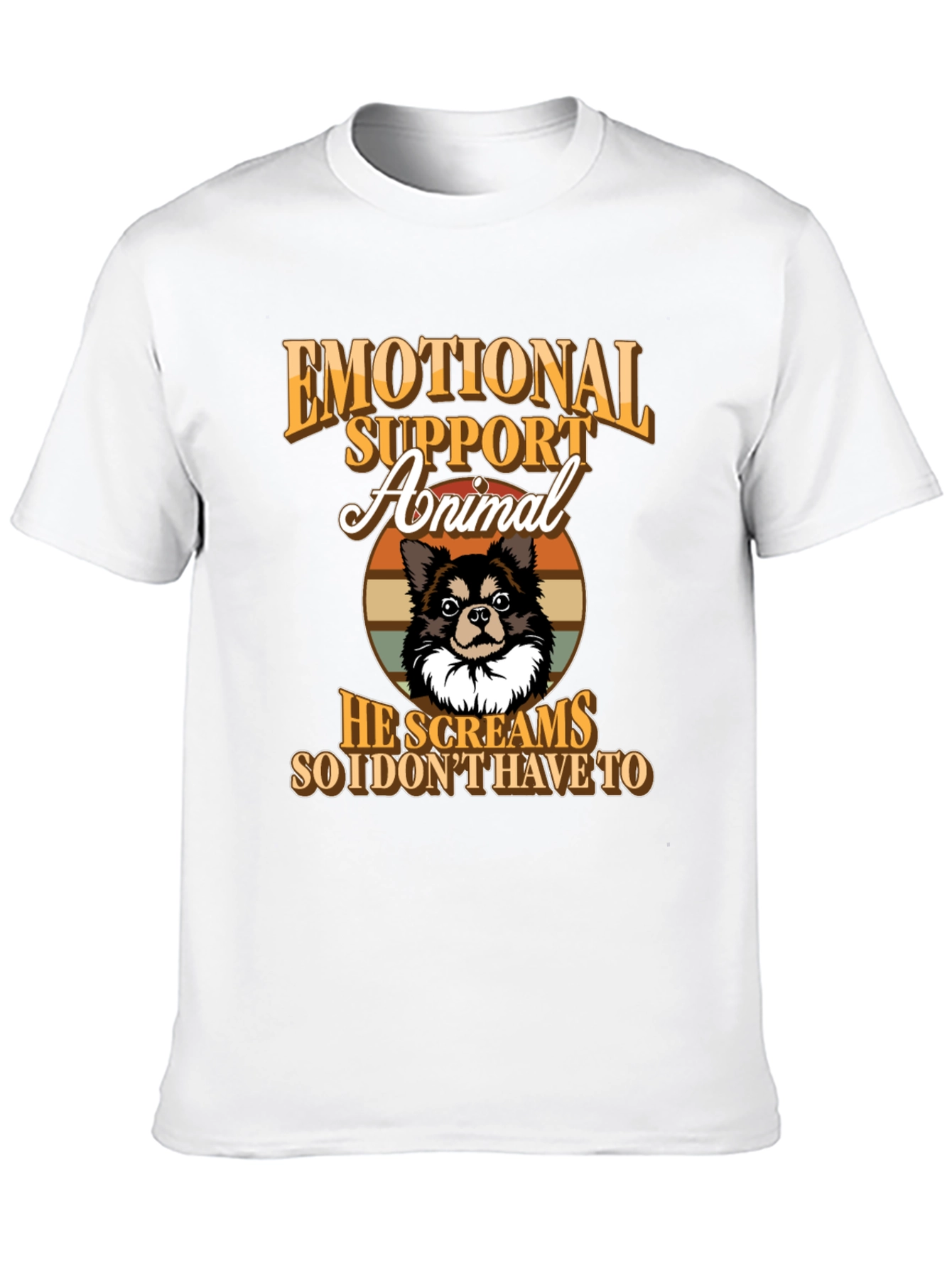 Emotional Support Animal Novelty Graphic Tee
