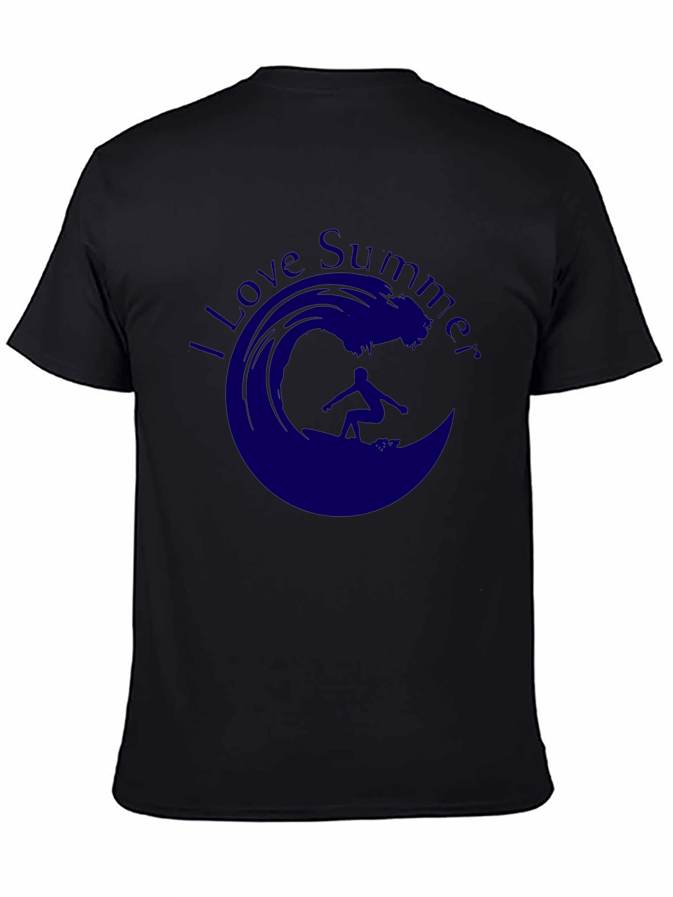 I Love Summer T-Shirt - Surfing Wave Design