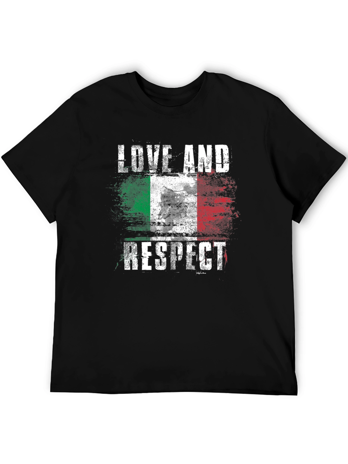 Italian Flag Love and Respect T-Shirt