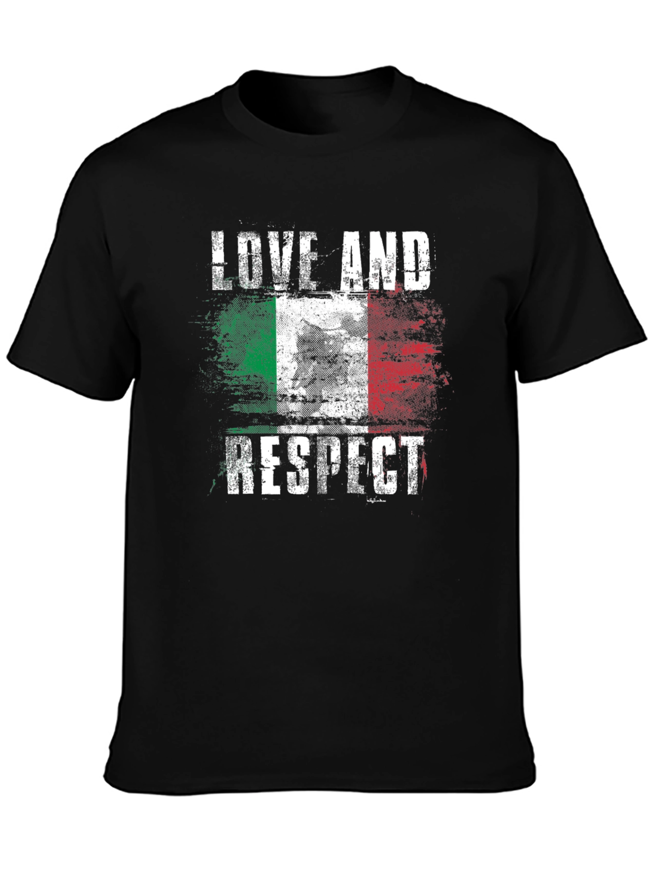 Italian Flag Love and Respect T-Shirt