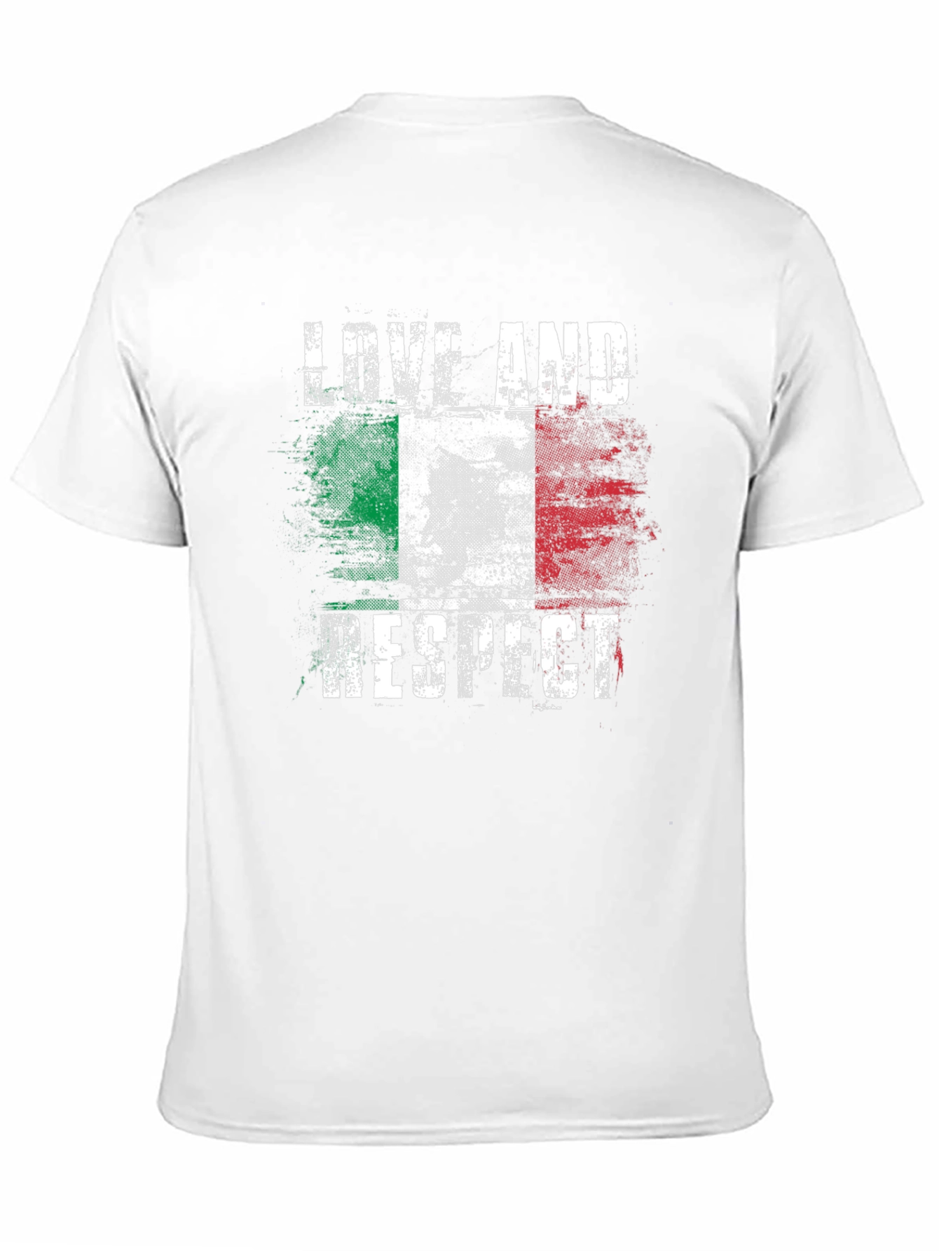 Italian Flag Love and Respect T-Shirt