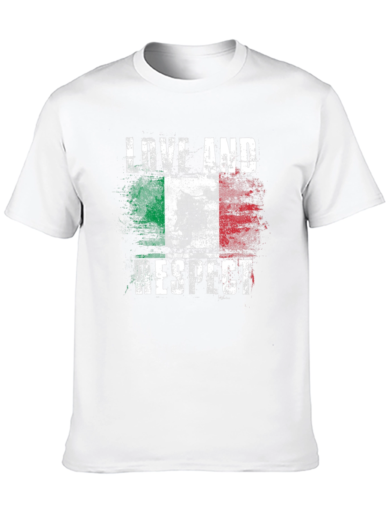 Italian Flag Love and Respect T-Shirt
