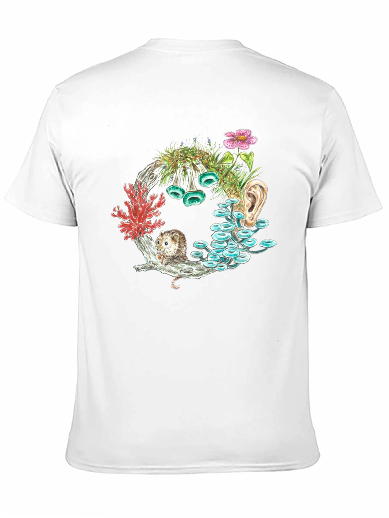 Surreal Nature Graphic Tee - Unique Print Design
