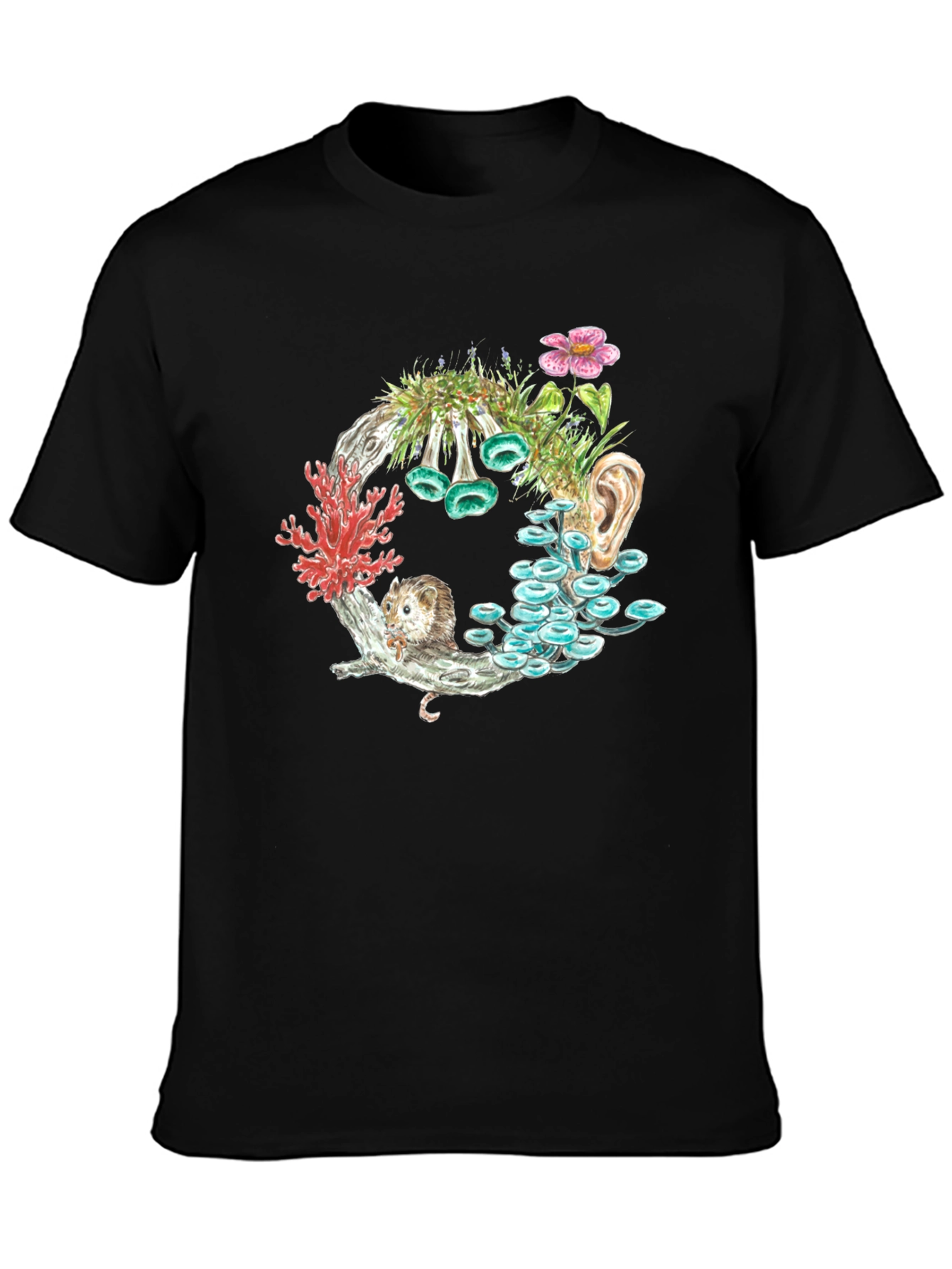 Surreal Nature Graphic Tee - Unique Print Design