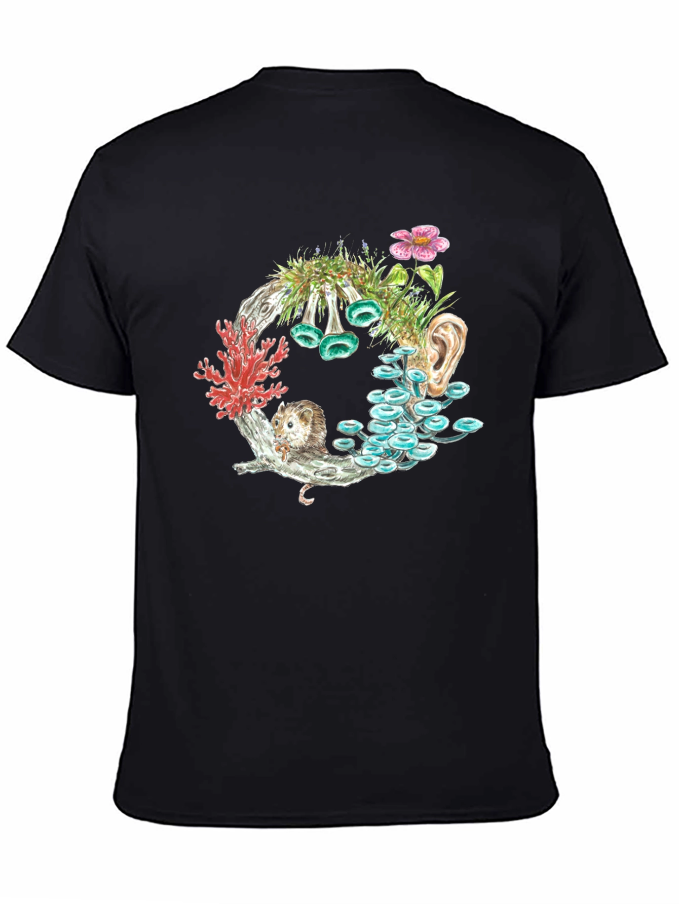 Surreal Nature Graphic Tee - Unique Print Design