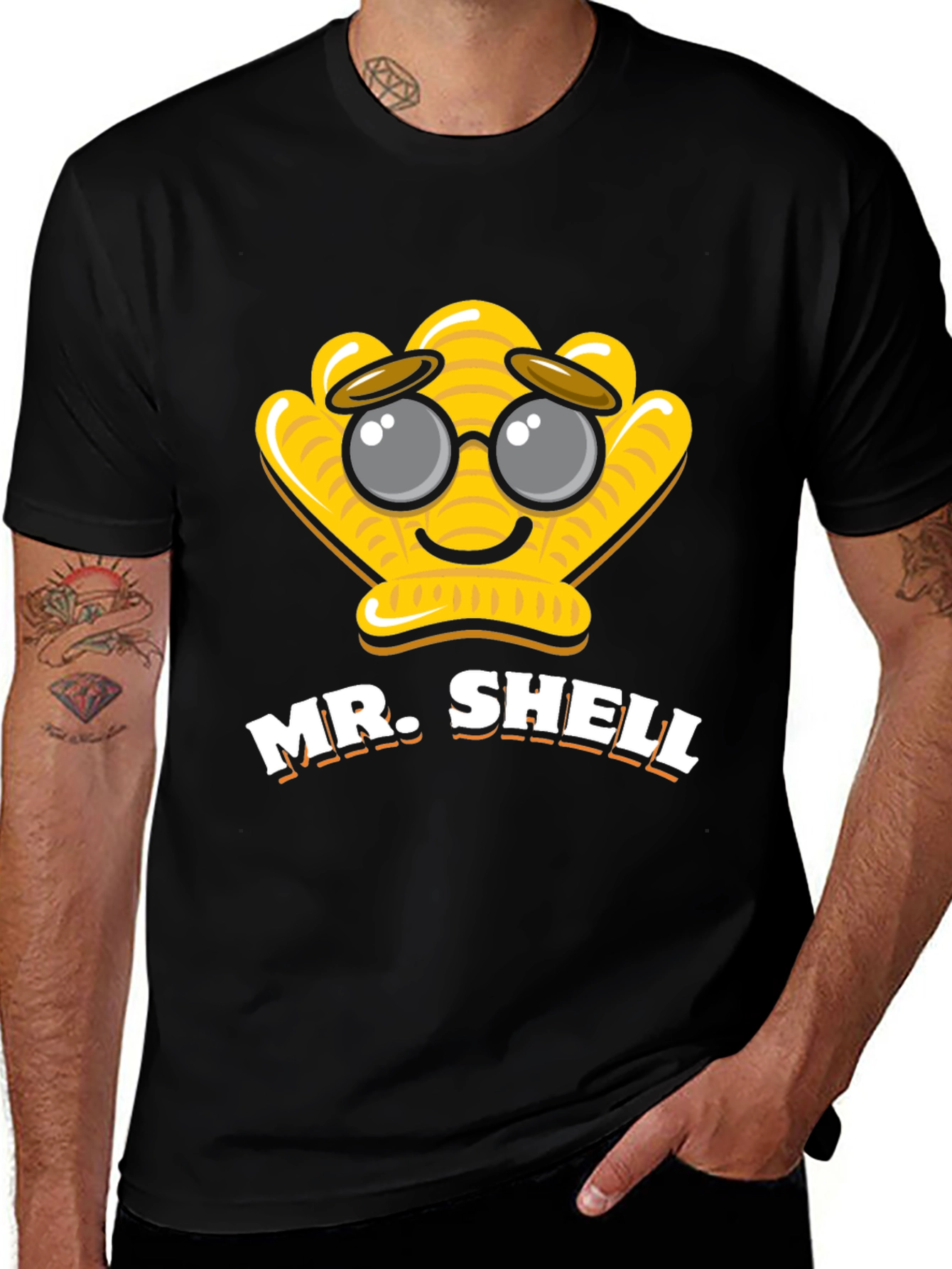 Mr. Shell Graphic T-Shirt - Fun & Unique Design
