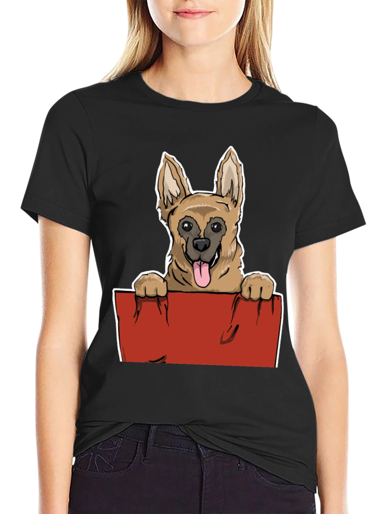 Dog Graphic Tee - Unisex Black T-Shirt