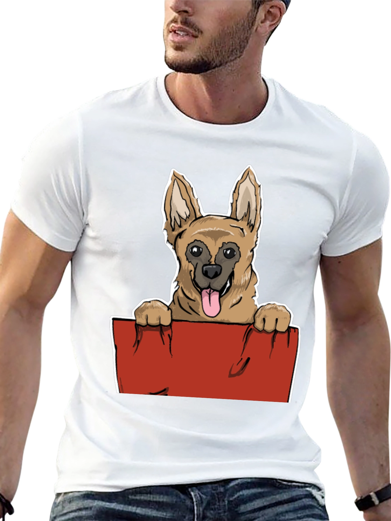 Dog Graphic Tee - Unisex Black T-Shirt