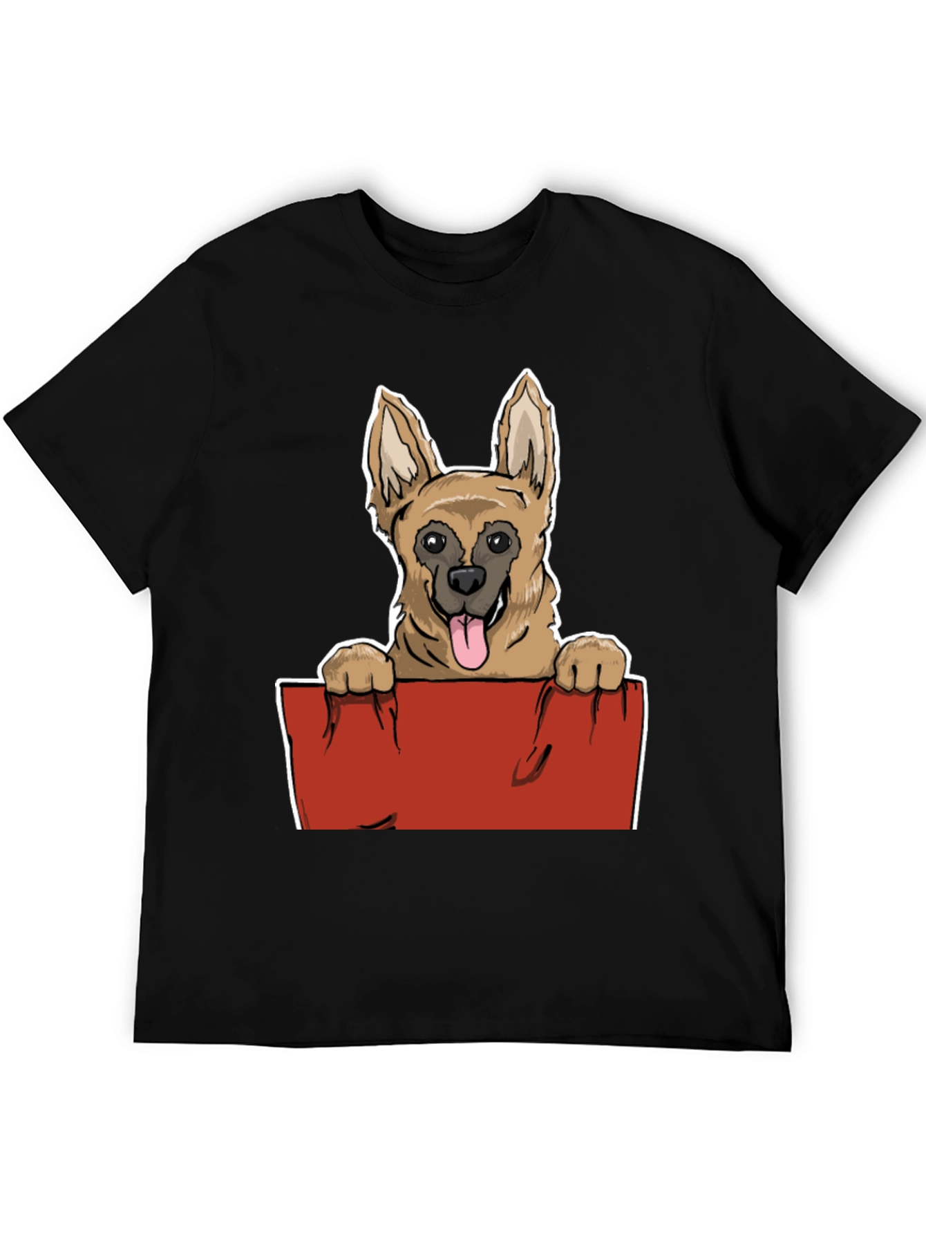 Dog Graphic Tee - Unisex Black T-Shirt