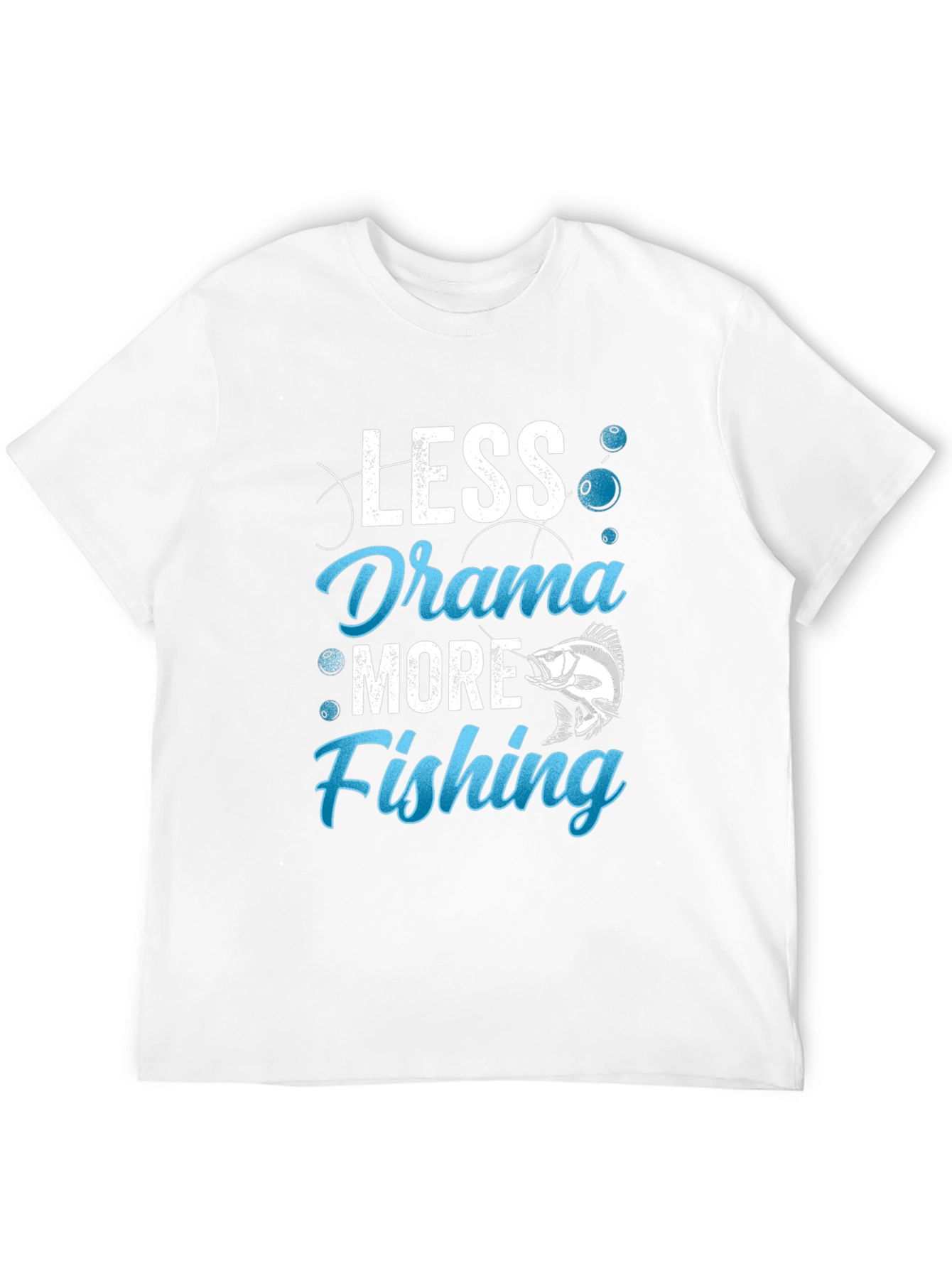 Less Drama More Fishing Graphic Tee