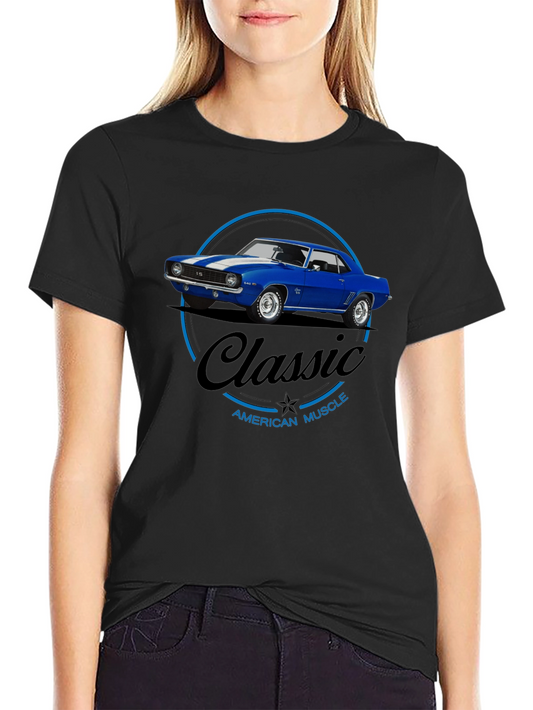 Classic American Muscle Car Graphic T-Shirt