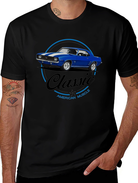 Classic American Muscle Car Graphic T-Shirt