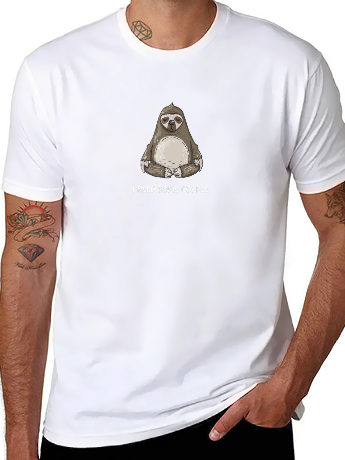 I Need Some Coffee Sloth Tee