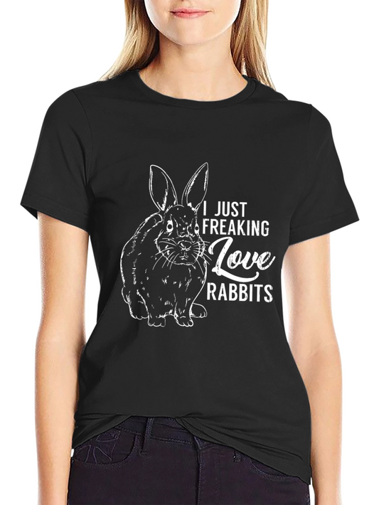 I Love Rabbits Graphic T-Shirt