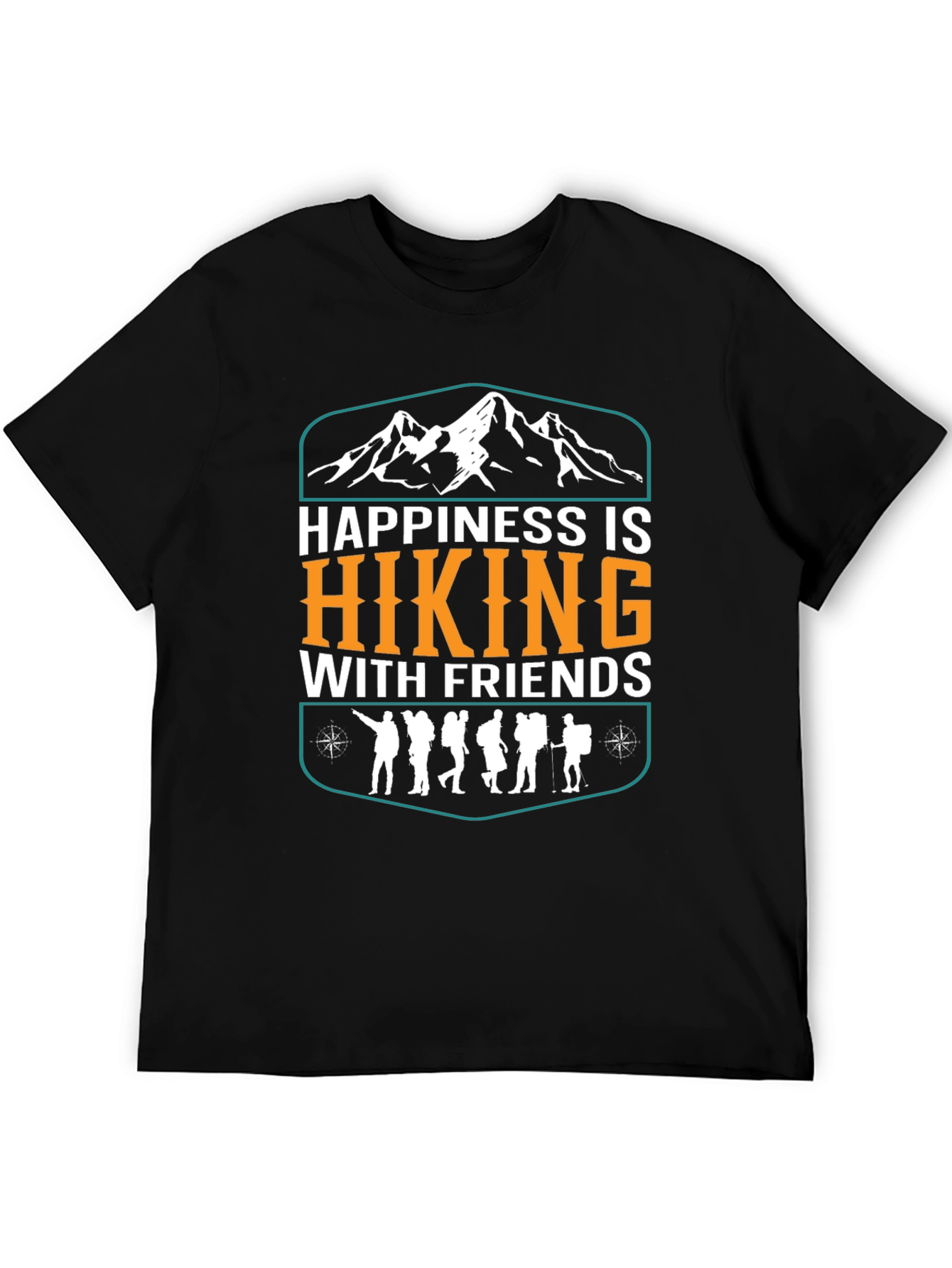 Happiness is Hiking Tee - Outdoor Adventure Shirt