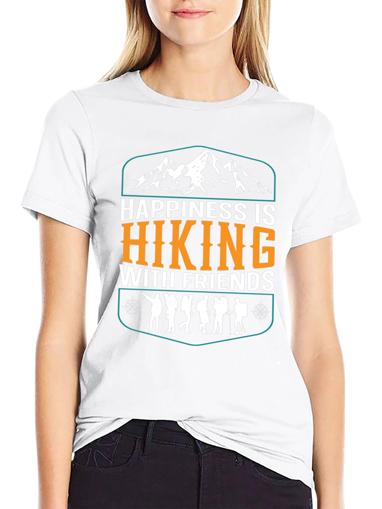 Happiness is Hiking Tee - Outdoor Adventure Shirt